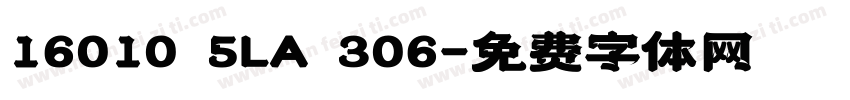 16010 5LA 306字体转换